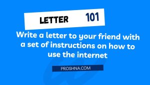 Write a letter to your friend with a set of instructions on how to use the internet